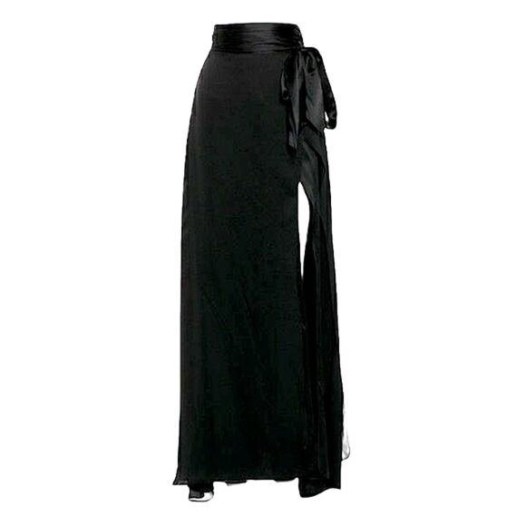 KIKI DE MONTPARNASSE sarong swim cover up resort wear skirt dress black OS NEW - Picture 11 of 11